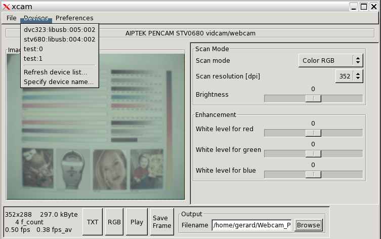 Veo webcam software